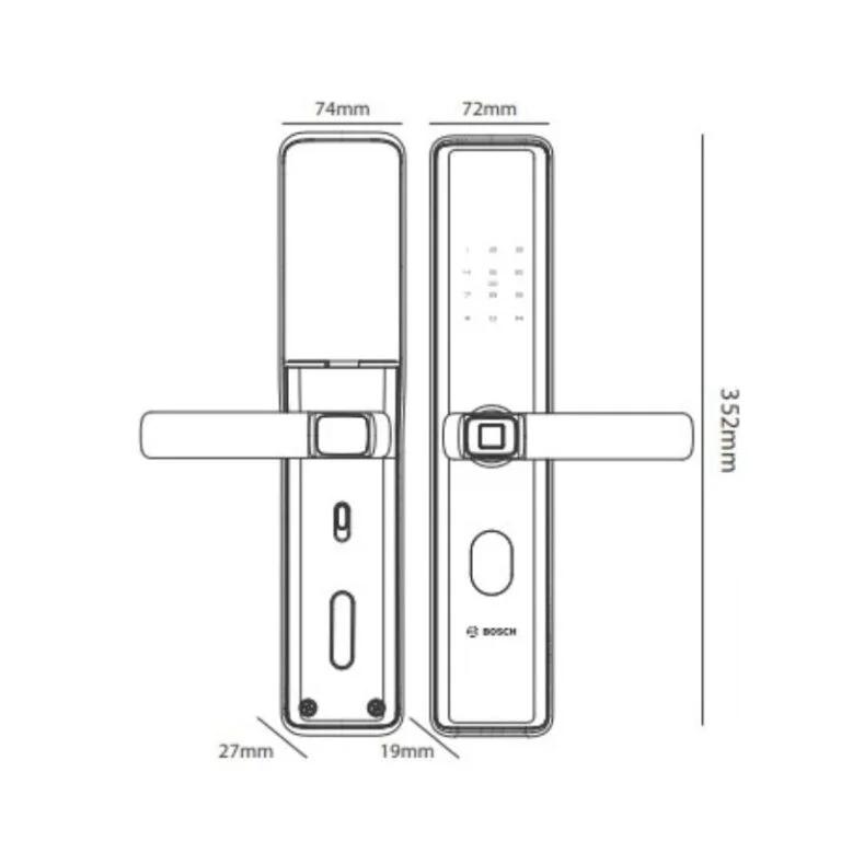 Khóa cửa vân tay Bosch ID30 EU Black