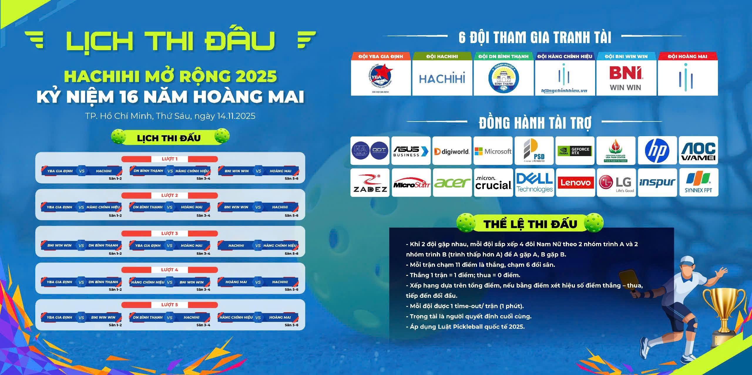 PICKLEBALL HACHIHI MỞ RỘNG 2025